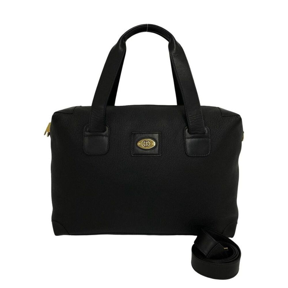 Gucci Leather 2way Boston Bag